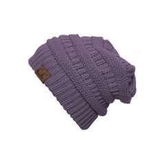 Stay warm this fall and winter with this ultra thick knit beanie cap hat. This has a longer design than most in order to create a slouched look at the top. Only the softest & highest quality materials were used to knit this ultra warm winter accessory. Size: One Size.  Color: Purple.  Gender: unisex.  Age Group: adult. Oversized Beanie, Cc Hats, Slouch Beanie, Beanie Cap, Slouchy Beanie, Winter Accessories, Hat Making, Knitting Designs, Knit Beanie