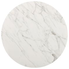 a round white marble table top