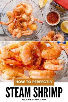 how to perfectly steam shrimp in a glass bowl