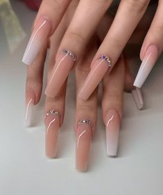 Tapered Square Nails, Simple Acrylic Nails, Long Acrylic Nails Coffin, Bling Acrylic Nails