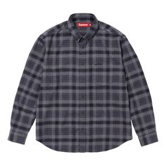 Supreme Plaid Flannel Shirt 'Black Grey' SUP-SS24-104 Cowboy Gear, Plaid Flannel Shirt, Plaid Flannel, Flannel Shirt, Black Grey, Black Shirt, Black And Grey, Cowboy, Plaid