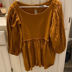 Free People Beach Balloon Sleeve Tunic | Rust Size Small New Without Tags With Pockets! Cotton Peasant Top For Vacation In Fall, Fall Cotton Peasant Top For Vacation, Cotton Peasant Top For Fall Vacation, Casual Summer Peasant Top For Brunch, Summer Vacation Peasant Top With Puff Sleeves, Casual Flowy Peasant Top For Brunch, Bohemian Puff Sleeve Tops For Brunch, Flowy Casual Peasant Top For Brunch, Casual Relaxed Fit Peasant Top For Brunch