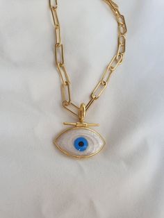 Handmade Turkish Traditional Evil Eye Necklace Made with love in İstanbul.. Delivery time : 7-14 days.. Delicate Amulet Chain Jewelry As Gift, Gold Chain Necklace With Evil Eye For Gift, Gold Chain Necklace With Evil Eye As Gift, Amulet Style Pendant Chain Necklace As Gift, Amulet Pendant Chain Necklace Gift, Amulet Style Chain Necklace For Gift, White Gold Plated Necklaces For Mother's Day, White Gold-plated Necklaces For Mother's Day, Gold Evil Eye Necklace As Gift