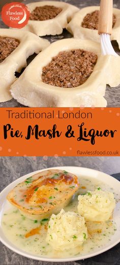 traditional london pie, mash and liquor recipe