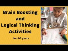 Brain Booster Activities, Brain Booster Activities For Kids, Logical Thinking Activities For Kids, Brain Boosting Activities For Kids, Brain Activity Games, Brain Boosting Activities, Brain Development Activities, Kids Brain Games, Autoimmune Encephalitis