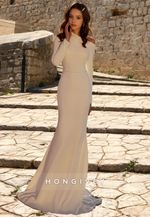 Long Beach Wedding Dresses, Trumpet Wedding Dress, Mother Wedding Dress