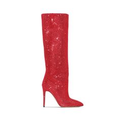 Red LIRID Diamante Stiletto Heel Knee High Boots | i The Label – ithelabel.com Luxury Pointed Toe Boots For Party, Luxury Pointed Toe Party Boots, Luxury Winter Party Heels, Red Glamorous Evening Boots, Glamorous Red Evening Boots, Elegant Knee-high Rhinestone Boots, Elegant Knee-high Boots With Rhinestones, Elegant Heeled Boots With Rhinestones For Formal Occasions, Luxury Heels For Winter Party