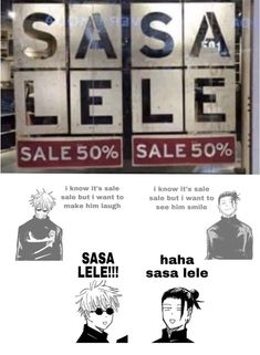 an advertisement for the sale of sasa lee