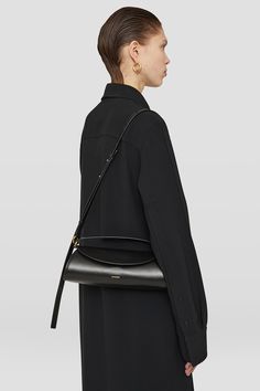 Small Bags Fashion, Heart Logo, Black Shoulder Bag, Strap Top, Strap Tops, Logo Color, Jil Sander, Fall Wardrobe, Sanders