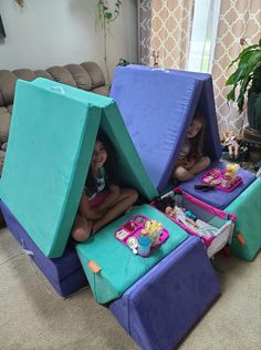 Nugget Castle Build, Nugget Fort Ideas Two, Nugget Fort Ideas, One Nugget Builds With Couch, Nugget Playroom, Two Nugget Builds With Couch, 2 Nugget Couch Configurations, Nugget Couch, Nugget Couch Builds Two