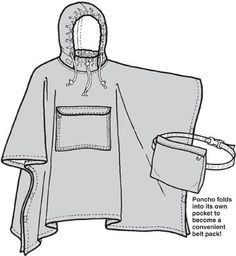 GP511 - Rain Poncho - Adult How To Wear Poncho, Poncho With Belt, Poncho Pattern Sewing, Poncho Raincoat, Raincoat Outfit, Fashion Design Template, Fashion Design Sketchbook, Green Pepper, Rain Poncho