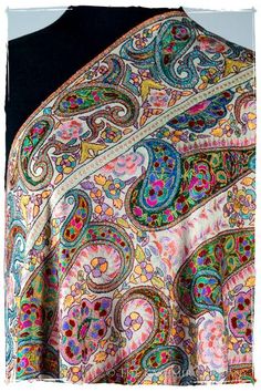 The Renaissance Français - Grand Pashmina Shawl — Seasons by The Kashmir Company Hand Dyed Shawl, Pashmina Shawl, Bangle Designs, Silk Embroidery, Hand Embroidery Designs, Holiday Sales, Back In Time, Glass Window, Fascinator