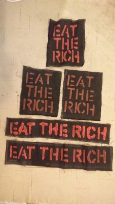 Eat The Rich Patch, Punks Not Dead, Punk Culture, Crust Punk, Eat The Rich, Punk Patches, Battle Jacket, Punk Aesthetic