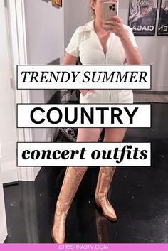 Elevate your summer wardrobe with chic style ideas perfect for a country concert outfit. Explore women's summer outfit inspiration that mixes casual and trendy elements. Whether you prefer boots, skirts, or flowy tops, these outfits will keep you stylish and comfortable all concert long.