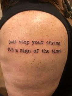 Sign Of The Times Harry Styles Tattoo, Sign Of The Times Tattoo, Tatuajes Harry Styles, 1d Tattoos, Sign Of The Times Harry Styles, Harry Styles Tattoos, Small Tats, Tattoo Time, Tattoo Signs