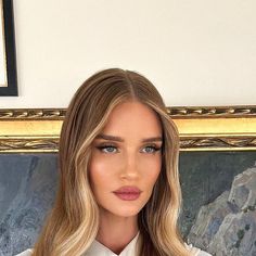 Christian Wood on Instagram: "🇮🇹 Rosie in Rome 💄 @mrdanielmakeup 💇🏼‍♀️ by me 👗 @maisonalaia #Rome #rosiehuntingtonwhiteley" Formal Makeup, Slick Hairstyles, Huntington Whiteley, Rosie Huntington Whiteley, Hair Inspiration Color