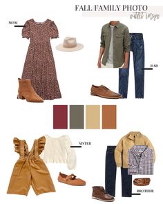 an image of fall family photo outfits