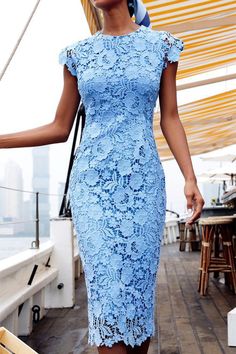 Fashion Party Dress O Neck Sleeveless Pencil Dress Mid Waist Lace Eve – roschic Sleeveless Pencil Dress, Midi Pencil Dress, Party Kleidung, Skirt Midi, Lace Evening Dresses, Mid Dresses, Pencil Dress, Plus Size Dress, Full Body