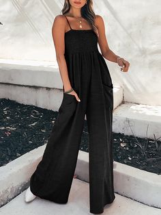 Black Jumpsuit Outfit, Summer Jumpsuit Casual, Slim Jumpsuit, Jumpsuit Casual, Pocket Jumpsuit, Loose Jumpsuit, Jumpsuit Outfit, Romper Outfit