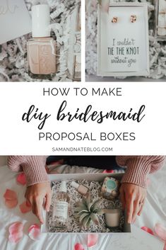 how to make diy bridesmaid proposal boxes for your wedding day