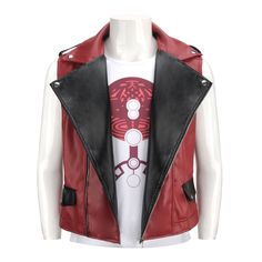 Specification Type: Thor 4: Love and Thunder Thor Odinson Cosplay Costume Source: Thor: Love and Thunder Character: Thor Odinson Material: PU Leather, Denim, Polyester Cotton Package included: Coat, Vest, Pants, Belt. Gender: Male Inventory: Make to order item. The processing time is about 25-30 days. Occasion: Halloween, Cosplay, Comic Cons, Theme Parties, Carnival, etc. WASHING NOTICE: Hand wash in cold water recommend. Squeeze out excess water, then dry naturally. For leather, we do not recom Fitted Red Costume With Anime Print, Red Fitted Anime Print Costume, Sleeveless Cosplay Costume, Red Anime Print Costume, Sleeveless Cosplay Costume For Halloween, Red Anime Print Costume For Costume Party, Sleeveless Halloween Cosplay Costume, Anime Style Red Cosplay Costume For Themed Events, Red Anime Print Costume For Cosplay