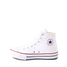 Converse Chuck Taylor All Star Hi Lift Sneaker - Big Kid - White | Journeys White High-top Canvas Shoes With Vulcanized Sole, White High-top Canvas Shoes With Speckled Midsole, White Cotton Platform Sneakers With Vulcanized Sole, White Canvas High-top Sneakers, White Cotton Platform Sneakers With Round Toe, Ankle-high Canvas High-top Sneakers With White Sole, White Cotton Round Toe Platform Sneakers, White Ankle-high Canvas Shoes, Converse High-top Canvas Shoes With White Sole