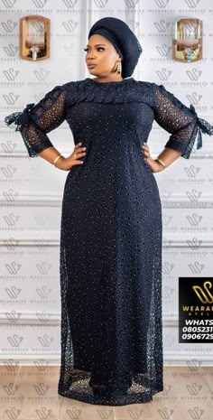 Lace Gown Styles For Big Madam, Ready Made Styles For Ladies, Dry Lace Gown Styles Nigerian For Ladies, African Lace Dresses Gowns, Dry Lace Gown Styles Nigerian, Lace Bubu, Bubu Kaftan Styles, Women Gown, Kaftan Styles