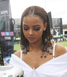 Mihlali Ndamase, Rope Braided Hairstyle, African Tops For Women, Latest Hair Braids, Puffy Hair, Lemonade Braids Hairstyles, 4c Hair Care, Lemonade Braids