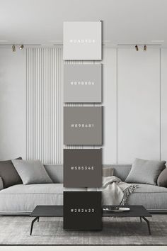 a living room filled with furniture and white walls