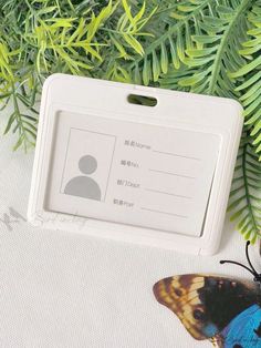 Bird in Bag - Premium Double-Sided Transparent Badge Card Holder – Durable Clear Plastic ID Case for Students, Professionals, Exhibitions, and Transportation Cards White Rectangular Badge Holders For Everyday Use, White Rectangular Badge Holder For Personal Use, Bird In Bag, White Patterns, Long Wallet, Clear Plastic, Professions, Exhibitions, Transportation