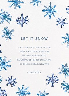 a card with snowflakes on it and the words, kedres partnerink