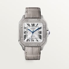 Cartier Diamond Watch With Palladium Hardware, Classic White Gold Everyday Luxury Watch, Luxury Automatic Diamond Watch, White Gold Automatic Diamond Watch For Business, Business White Gold Diamond Watch Automatic, Classic White Gold Chronograph Jewelry And Watches, Luxury Diamond Watch With Palladium Hardware, Luxury Diamond Watch With Palladium Hardware And Round Dial, Timeless Cartier Diamond Watch With Palladium Hardware