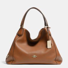 Coach Edie Shoulder Bag In Leather Coach Edie Shoulder Bag, Coach Handbags Outlet, Cheap Coach Bags, Womens Designer Bags, Perfect Handbag, Coach Handbag, Coach Shoulder Bag, Essential Items, Purses Designer