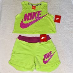 Crop Tank Top 6x Key Lime & Shorts With Pockets 6x Key Lime Purchased Seperately But A Matching Set Reminder App Charges 20% Fee On Items $16 & Over And $3 Fee On Items $15 & Under. All Nwt Items Are Priced At Retail, Reasonable Offers Are Always Welcomed! Casual Fitted Playwear Sets, Cotton Sports Sets In Short Style, Cotton Sports Set With Shorts, Casual Green Playwear Sets, Green Casual Playwear Sets, Green Cotton Sporty Sets, Casual Spring Workout Sets, Spring Sports Casual Sets, Casual Sports Sets For Spring