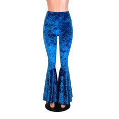 High Waisted Bell Bottom Flares - Royal Blue Crushed Velvet – Peridot Clothing #bellbottoms #raveclothing #festivalclothing #festivaloutfit #velvet #velvetpants #bluevelvet #peridotclothing #burningmanclothing #burningmanoutfit #60scostume Bell Bottoms Pants, 60s Clothing, Groovy Clothes, Burning Man Outfits, Velvet Mini Skirt, Blue Crush