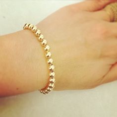 Gold bracelet, Bridesmaid gift, Beaded bracelet, Silver beads bracelet, Anniversary gift, Daughter g Gold Bead Bracelet, Silver Bead Bracelet, Gold Bead Bracelets, Ball Bracelet, Bridesmaid Bracelet, Elegant Bracelet, Unique Bracelets, Beads Bracelet, Bracelet Silver