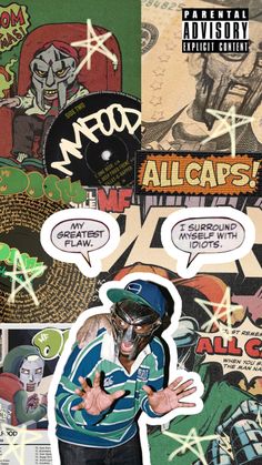 a collage of comic characters with speech bubbles