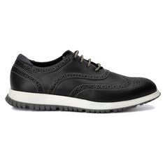 The Wilder shoe combines the comfort of a sneaker with the elegance of a dress shoe. It features intricate brogue detailing, a classic wingtip design, and a lace-up style for a secure fit. Perfect for any occasion, the Wilder shoe ensures you stay stylish and comfortable throughout the day. Whether at work or a special event, step up your fashion game with this versatile and sophisticated footwear. Embrace the best of both worlds with the Wilder shoe. Black Low-top Oxford Lace-up Shoes, Black Low-top Lace-up Shoes, Black Wingtip Oxfords With Perforated Toe Box, Black Wingtip Lace-up Shoes With Perforated Toe Box, Black Wingtip Brogue Lace-up Shoes, Black Wingtip Sneakers With Rubber Sole, Casual Black Oxfords With Brogue Detailing, Formal Wingtip Sneakers With Cushioned Footbed, Casual Wingtip Lace-up Shoes With Cushioned Footbed