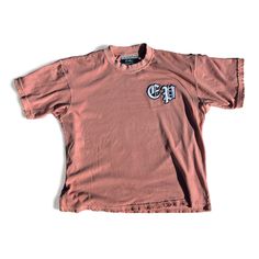 EXPENSIVE PARADISE - "RAW PARADISE" (HEAVYWEIGHT PIGMENT TEE) COLOR: SALMON Street Couture, Boxy Tee, Trendy Tee, Boys Clothes, Tapestry Design, Couture Collection, Cotton Knit, Boy Outfits, Fashion Forward