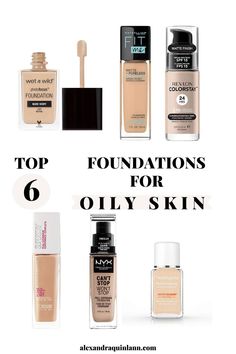 Make Up Products For Oily Skin, Make Up For Oily Face, Concelear For Oily Skin, Foundation For Oily Skin Acne, Skin Tint For Oily Skin, Oil Skin Makeup, Best Foundations For Oily Skin, Oily Skin Makeup Products, Good Foundation For Oily Skin