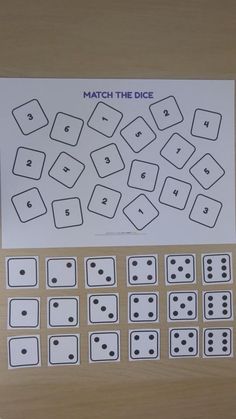 Let’s Match the Dice! - Preschool Activities Math Preschool Activities Printables, Dice Activities For Preschool, Easy Math Activities For Kindergarten, Activity Numbers For Kids, Number Preschool Activities, Pre K Math Activities, Number Activities For Preschoolers, Math Preschool Activities, Math Learning Activities