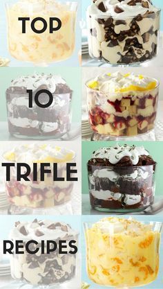 the top ten trifle recipes