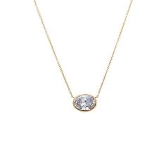 Introducing the Adina Eden Lab Grown Diamond Oval Bezel Necklace, a luxurious and elegant piece crafted from a blend of 14K gold and 14K white gold. This necklace features a stunning oval brilliant-cut lab-grown diamond, with a color grade of G and clarity of VS1, ensuring exceptional brilliance and quality. Available in five different carat weights—0.25CT, 0.50CT, 1CT, 1.5CT, and 2CT��—this necklace allows you to choose the perfect size to match your style and preference. The necklace measures 16 Oval Diamond Necklace, Diamond Anklet, Bezel Necklace, Bold Rings, Gold Cocktail Ring, Bezel Diamond, Diamond Pendant Necklace, Diamond Bracelets, Oval Diamond