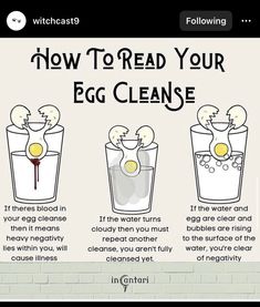 Egg Cleanse Interpretation Meaning, Egg Cleansing Reading Meanings, Cleanse Ritual, Witchcraft Book Of Shadows, Personality Board