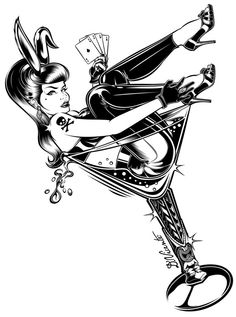 a black and white drawing of a woman riding on top of a motorbike