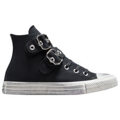 Converse Chuck Taylor All Star Strap With Buckle Hi | Foot Locker Silver Converse, Mosh Pit, Oc Ideas, Converse Chuck Taylor All Star, Sneaker Collection, Chuck Taylor All Star, Converse Chuck, Training Shoes, Chuck Taylor