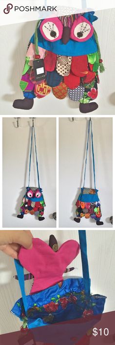 Little owl cross body bag Hand made brand new Crossbody bag, great for the gift or decorations. So cute!:) Bags Crossbody Bags Cute Bags, Cross Body Bag, Body Bag, Cross Body, Crossbody Bags, So Cute, Crossbody Bag, Kids Shop, Hand Made