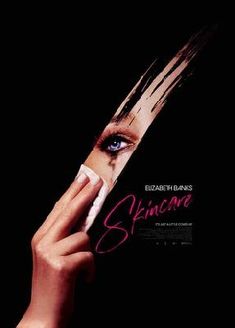 a movie poster for the film strange with an image of a woman's face peeking through a torn piece of paper