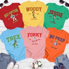 Toy Story Characters Shirt, Disneyland Trip Shirt, Toy Story Fun Gift, Toy Story Birthday Gift, Toy Story Fun T-shirt x PeckShirt.  Toy story birthday,  buzz lightyear shirt,  woody t shirts,  Toy Story Gift,  toy story t shirts,  Toy Story Shirt, Disney characters,  Slinky dog Shirt,  Toy Story,  Disneyworld shirts,  Toy Story Slinky Dog,  Disneyland shirts,  Toy story characters ...