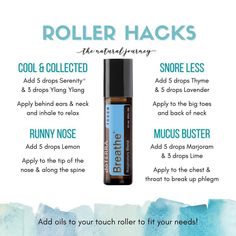 Roller Bottle Recipes, Essential Oil Roller Balls